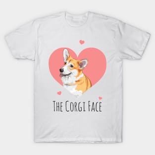 Corgi Face Funny Dog Lover Gifts T-Shirt